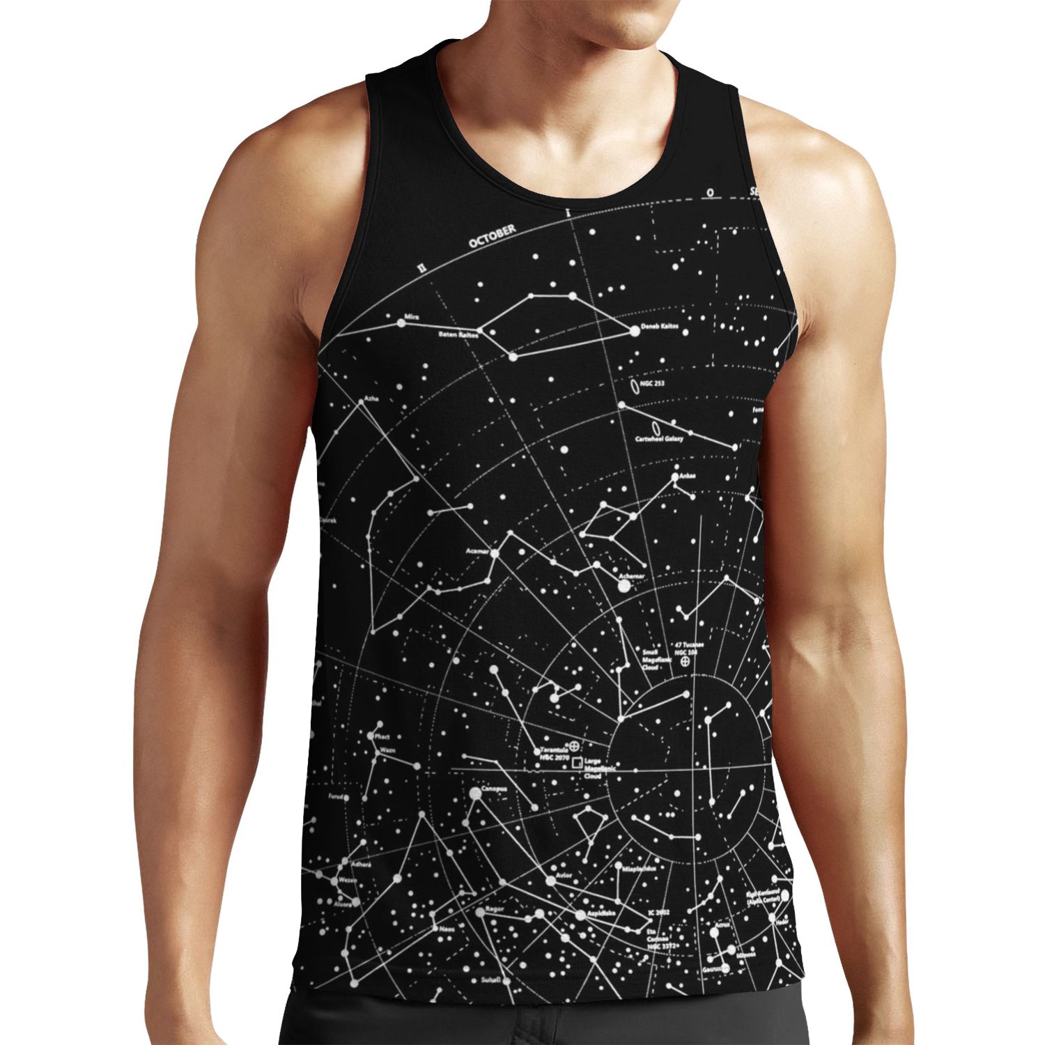 Astronomy Constellations Stars Galaxy Universe Cosmos All-over-print Unisex Tank Top