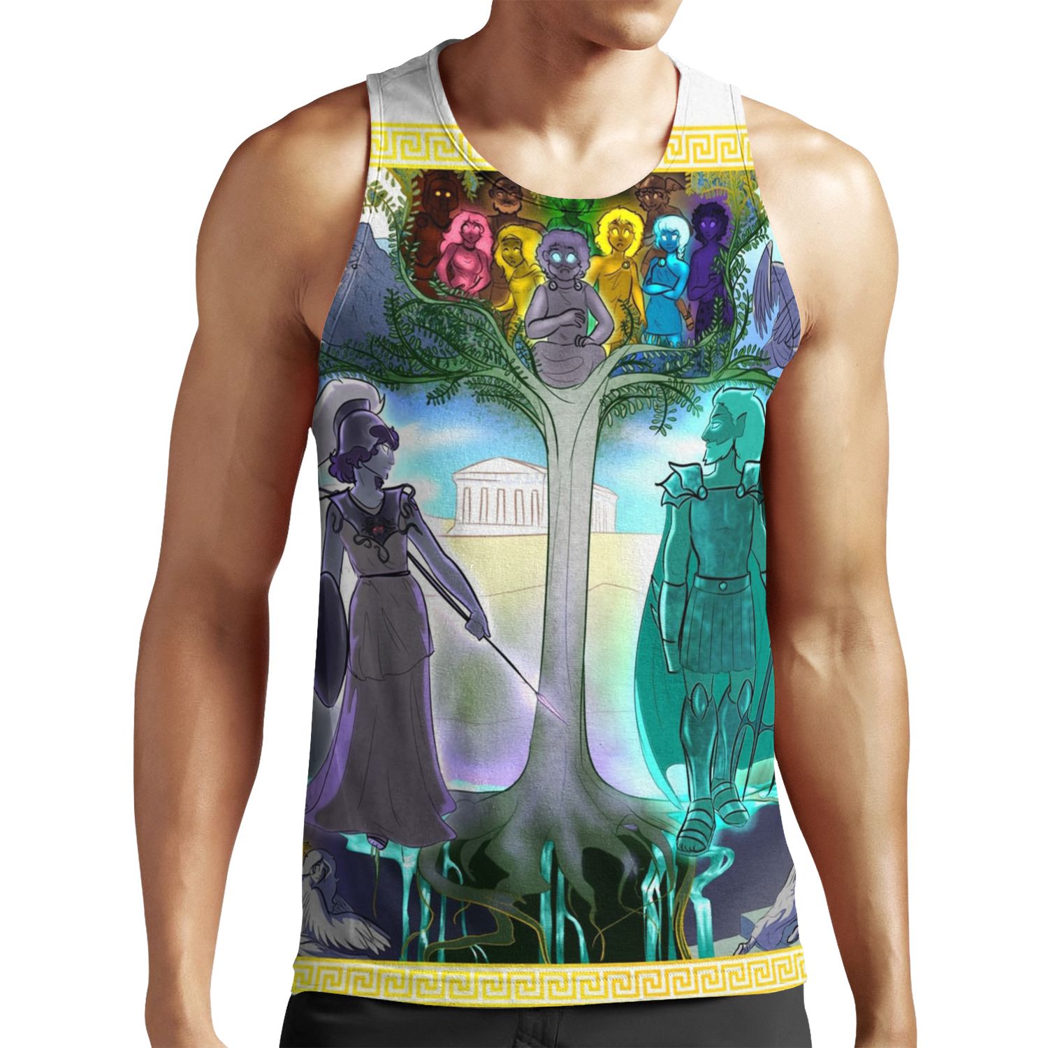 Athena S Tapestry All-over-print Unisex Tank Top
