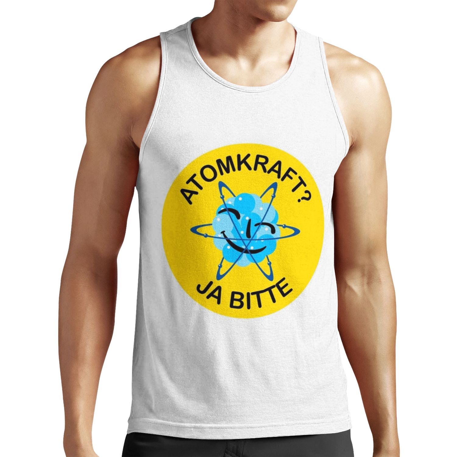 Atomkraft Ja Bitte All-over-print Unisex Tank Top