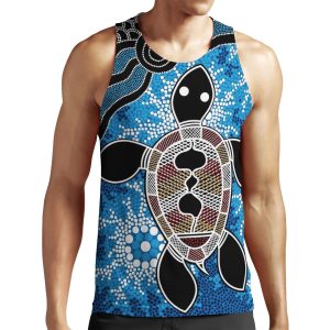 Authentic Aboriginal Art Sea Turtles All-over-print Unisex Tank Top