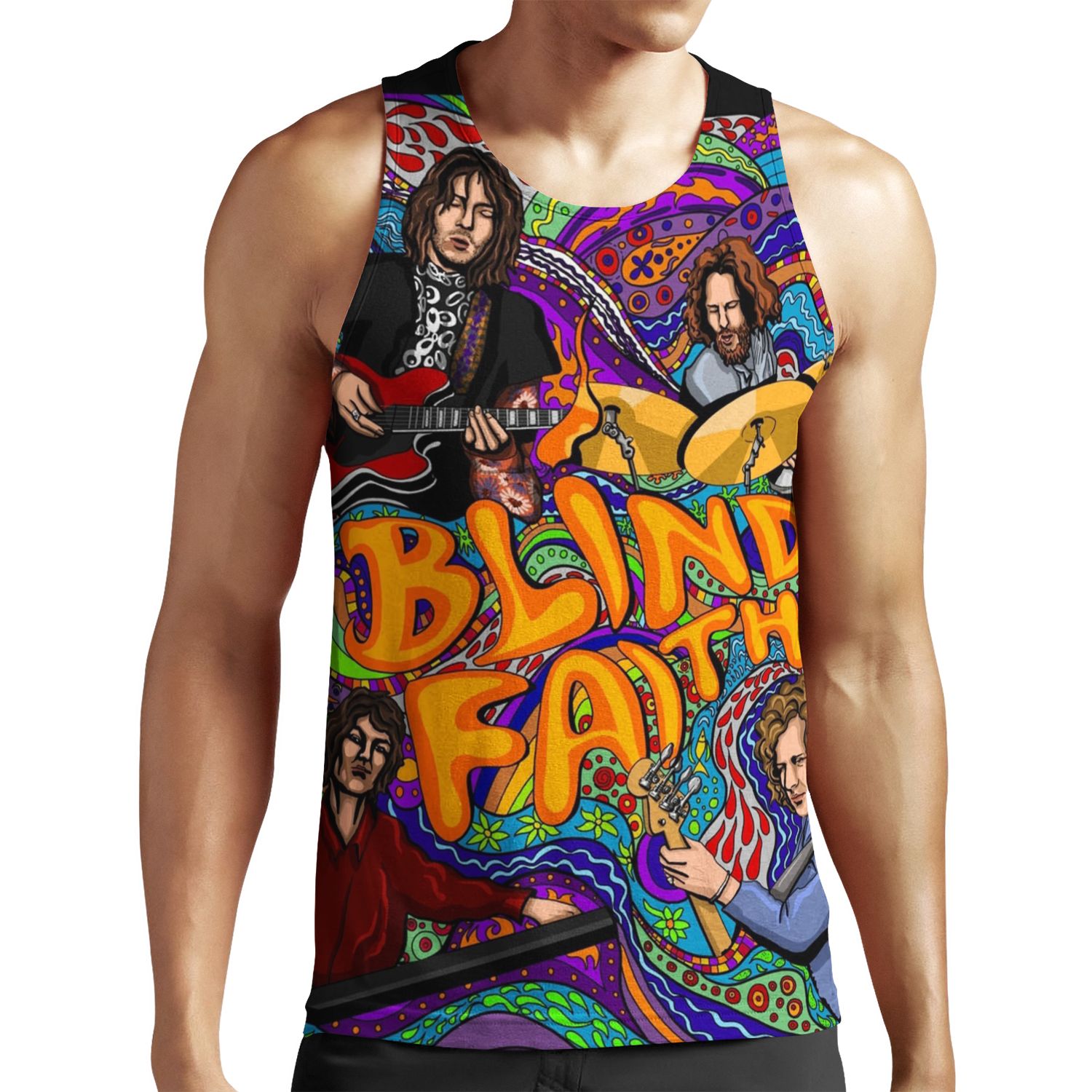 B F All-over-print Unisex Tank Top