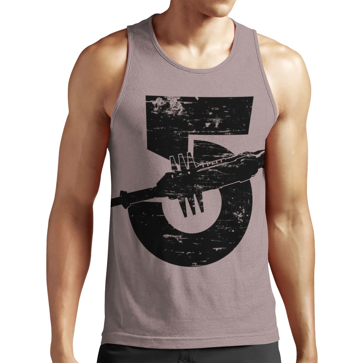 Babylon 5 Vintage Black All-over-print Unisex Tank Top