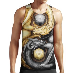 Balanced Dragons D20 All-over-print Unisex Tank Top