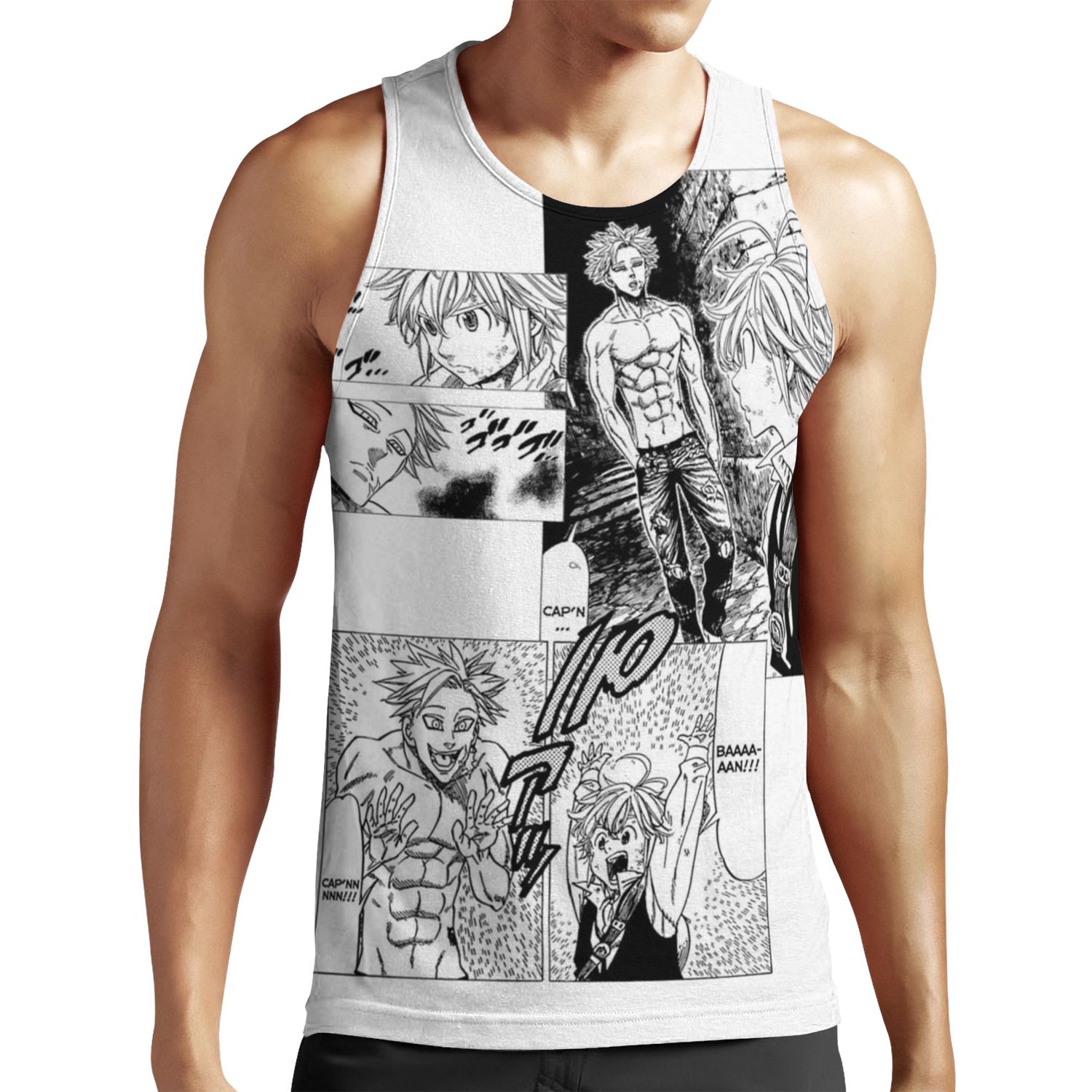 Ban And Meliodas Meet Manga All-over-print Unisex Tank Top