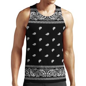 Bandana Black All-over-print Unisex Tank Top
