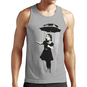 Banksy Rain All-over-print Unisex Tank Top