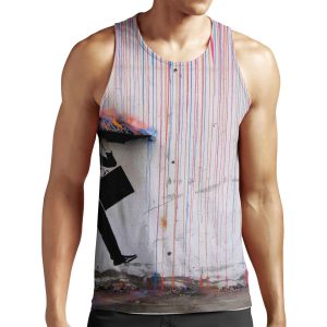 Banksy Umbrella Rainbow Happy Girl All-over-print Unisex Tank Top