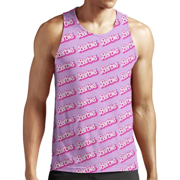 Barbie Classic Logo All-over-print Unisex Tank Top
