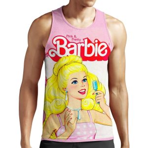 Barbie Vintage All-over-print Unisex Tank Top