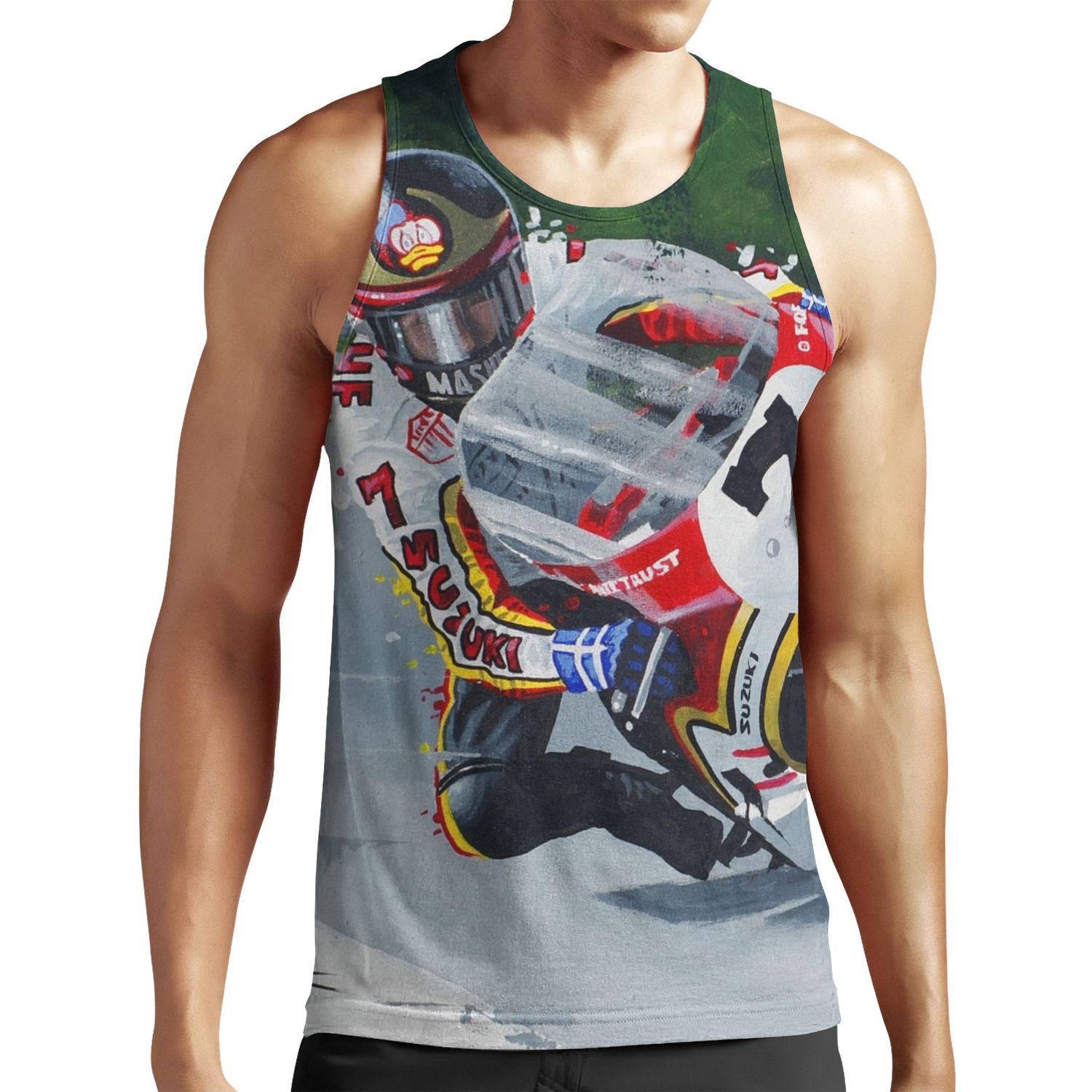 Barry Sheene By Greg Tillett All-over-print Unisex Tank Top