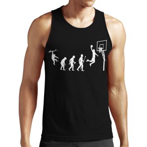 Basketball Evolution Funny All-over-print Unisex Tank Top All-over-print Unisex Tank Top