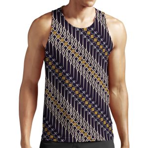 Batik Parang Motif All-over-print Unisex Tank Top