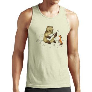Bear And Fox All-over-print Unisex Tank Top