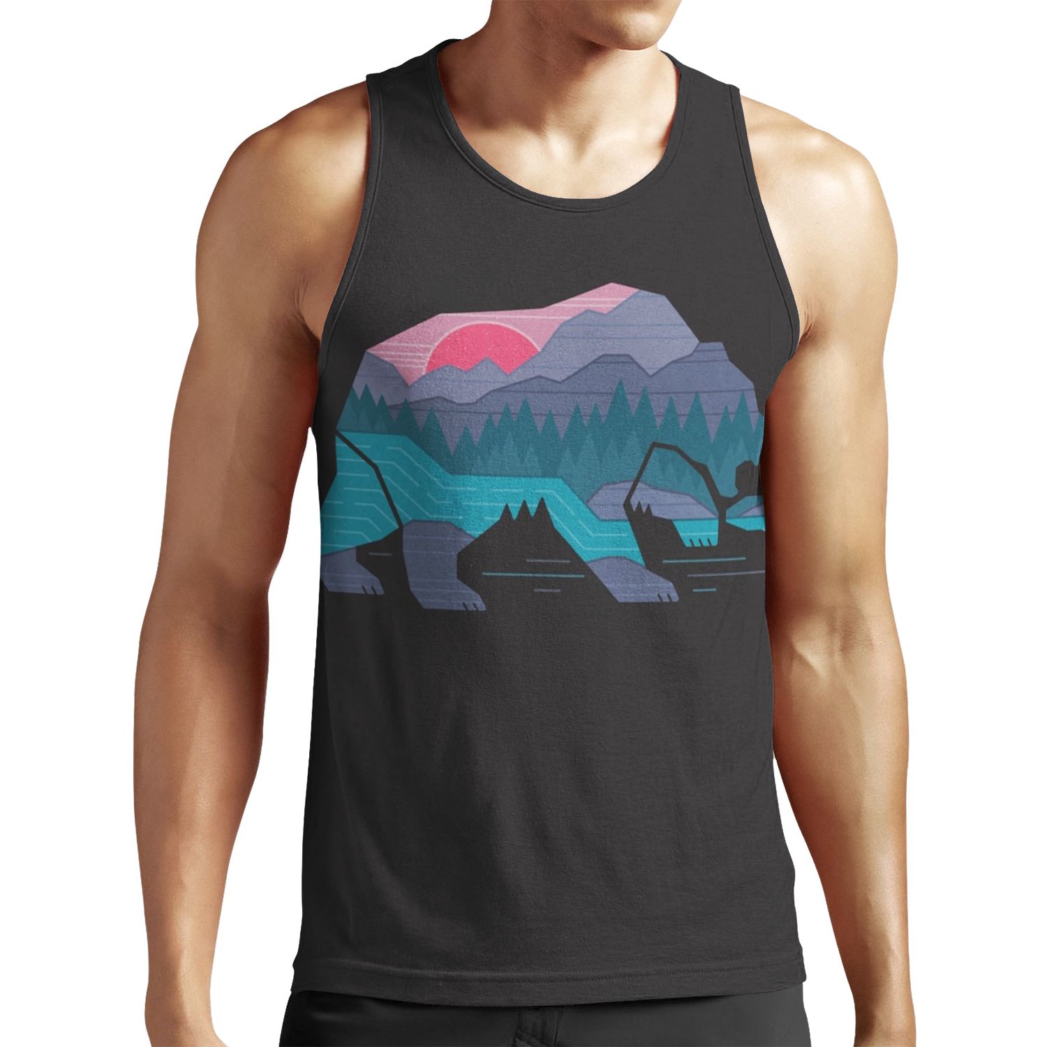 Bear Country All-over-print Unisex Tank Top