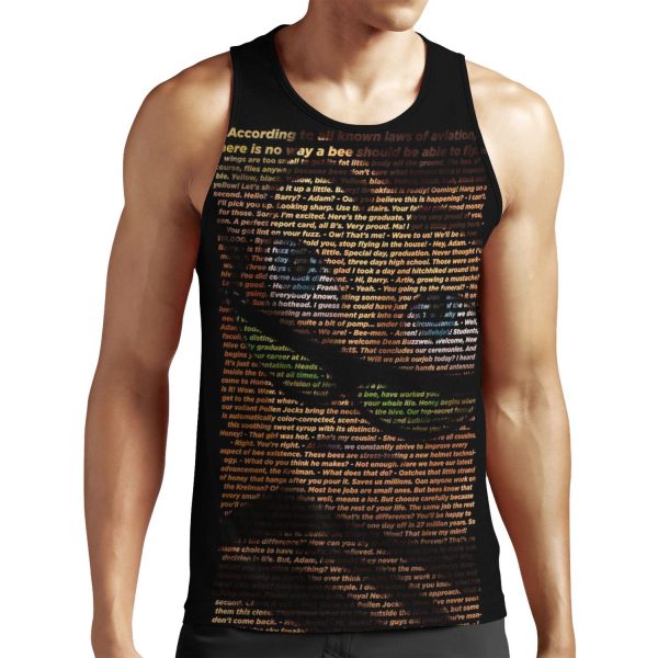 Bee Movie Script You Can Read It High Quality All-over-print Unisex Tank Top