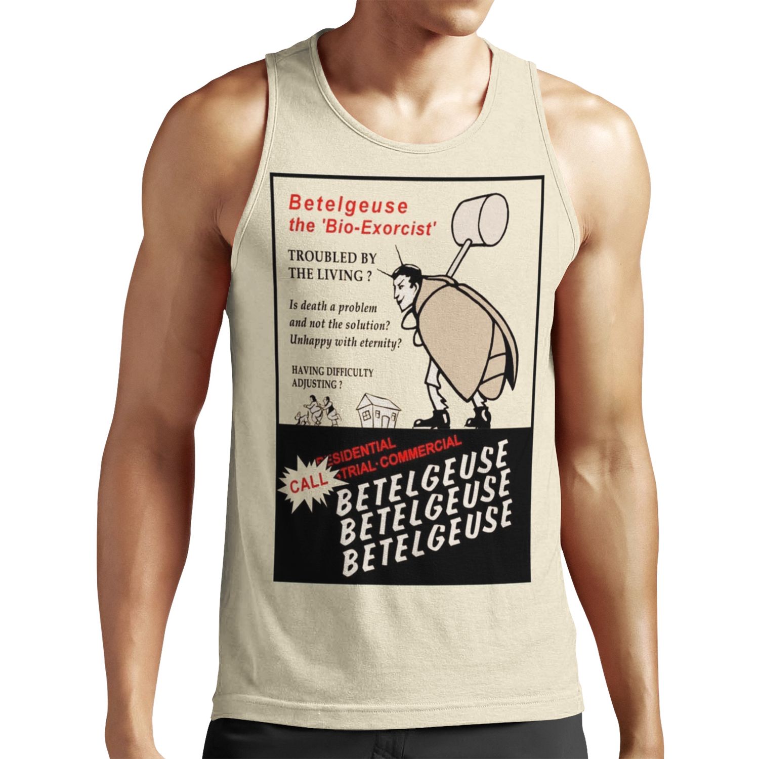 Beetlejuice Advertisement All-over-print Unisex Tank Top