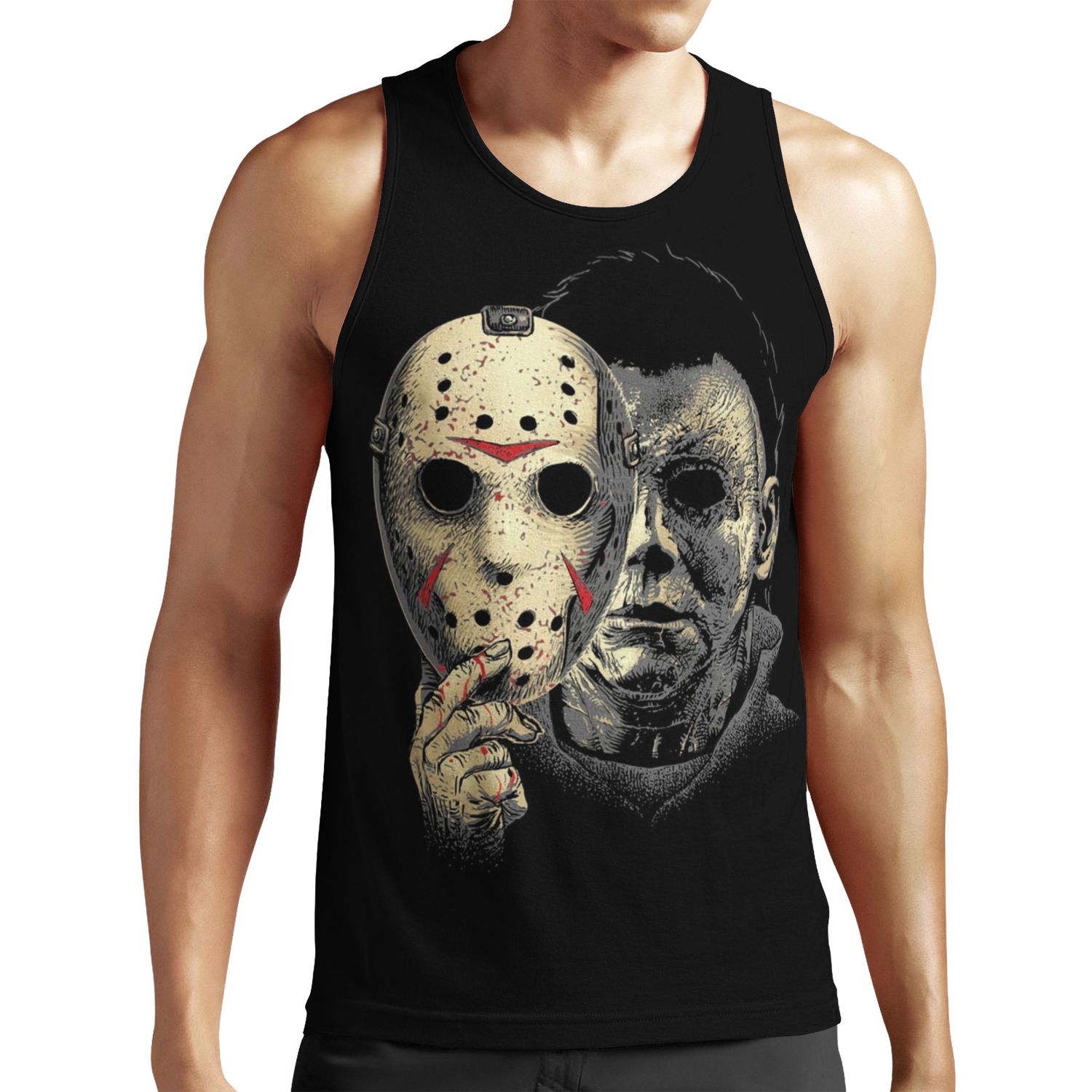 Behind The Mask All-over-print Unisex Tank Top