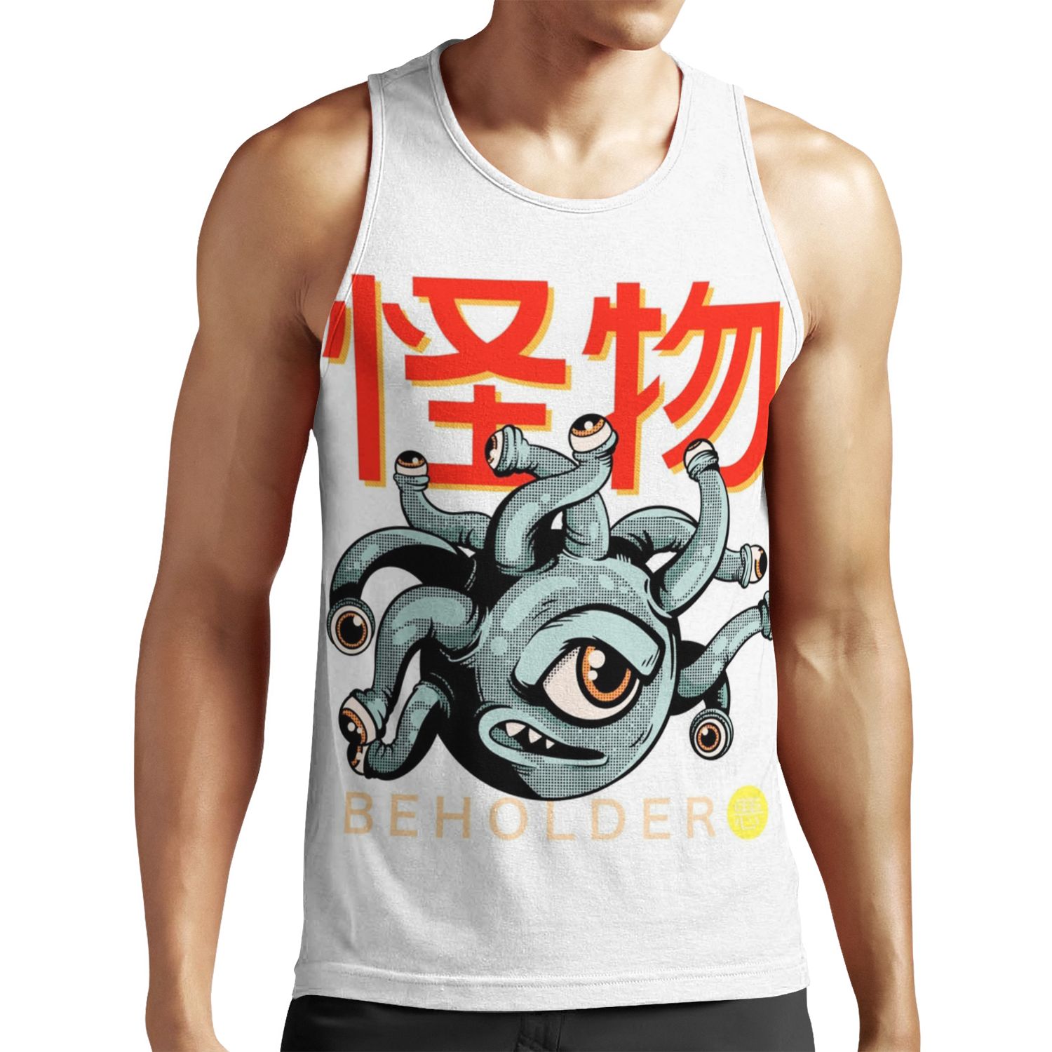 Beholder Anime Manga Style All-over-print Unisex Tank Top