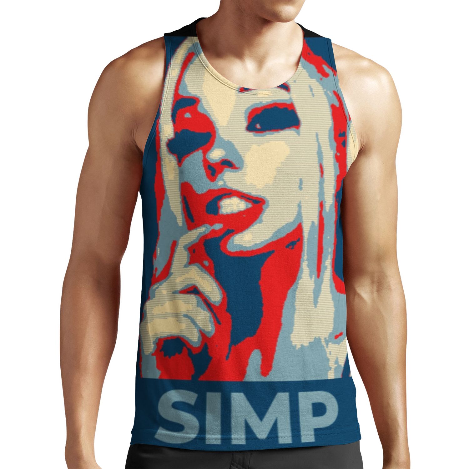 Belle Delphine Simp Alert All-over-print Unisex Tank Top