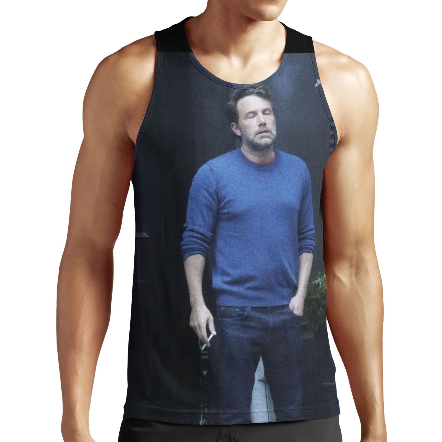 Ben Affleck Smoking All-over-print Unisex Tank Top