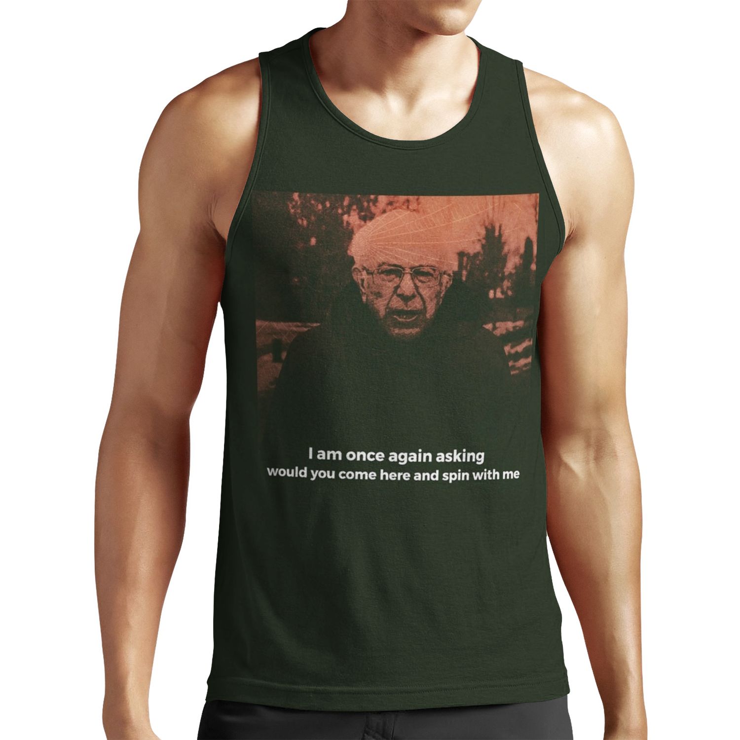 Bernie Sanders Turnover All-over-print Unisex Tank Top