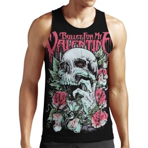 Bfmv Skull Roses All-over-print Unisex Tank Top