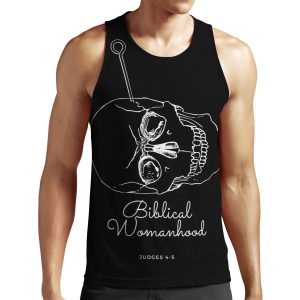Biblical Womanhood White Text All-over-print Unisex Tank Top