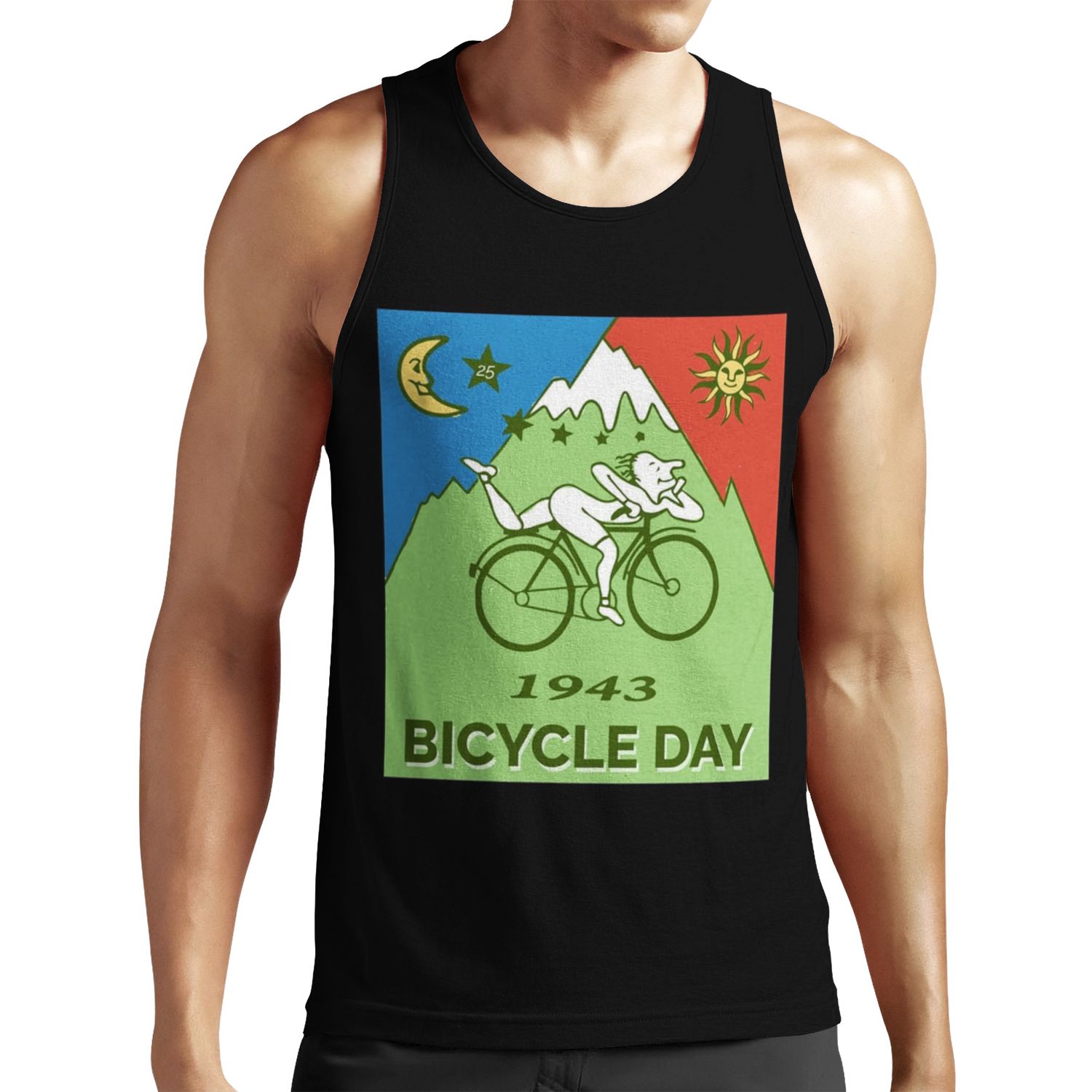 Bicycle Day All-over-print Unisex Tank Top 1943 Vintage Albert Hofmann Lsd All-over-print Unisex Tank Top