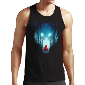 Big Bad Wolf Dark Version All-over-print Unisex Tank Top