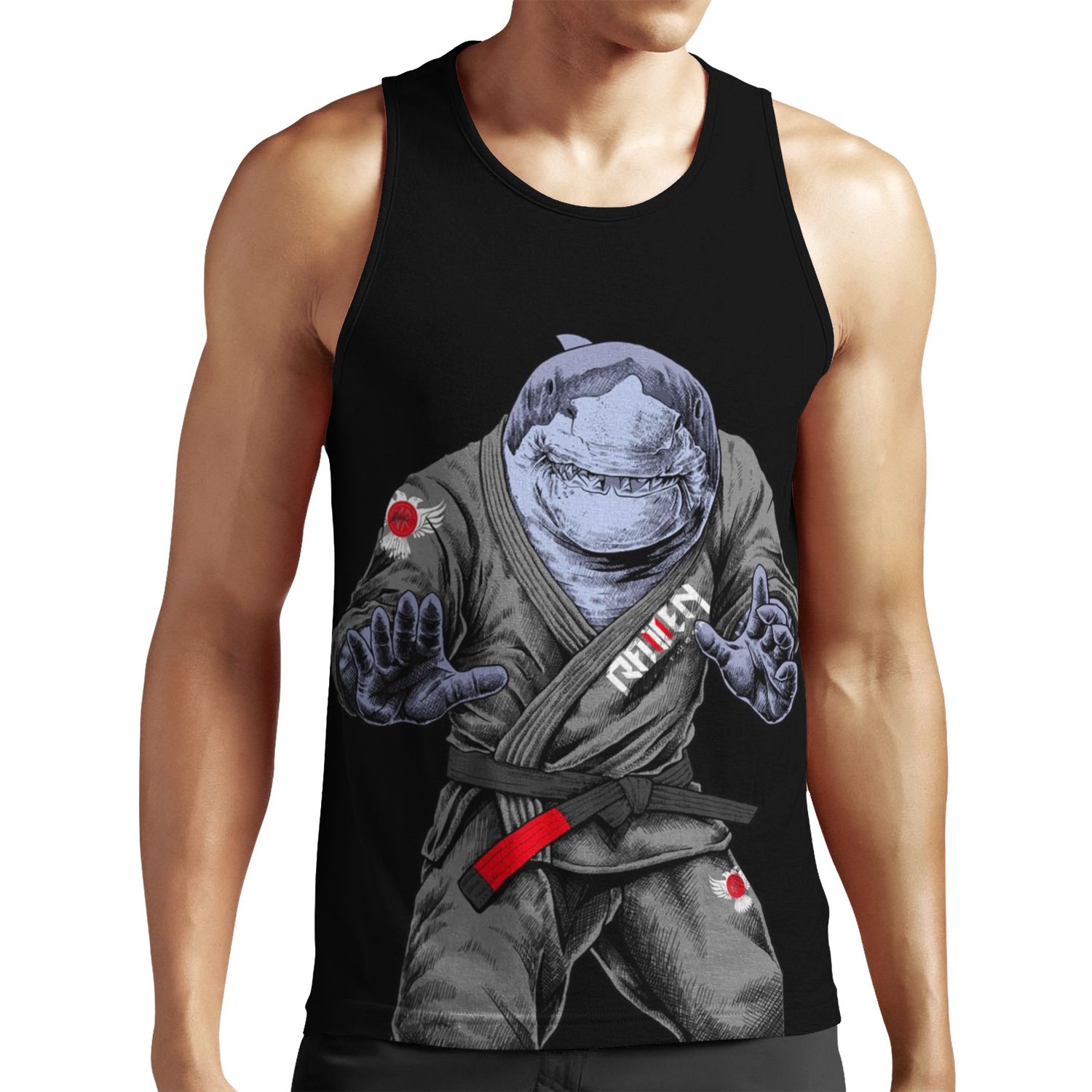 Bjj Shark All-over-print Unisex Tank Top