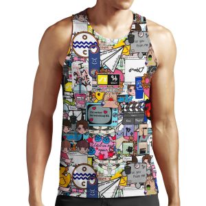 Bl Sticker Bombed All-over-print Unisex Tank Top