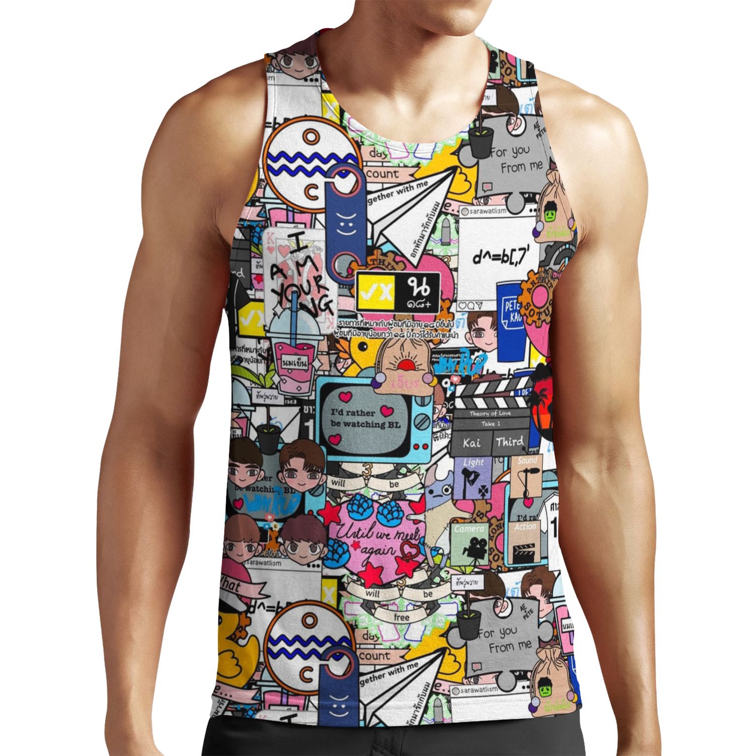Bl Sticker Bombed All-over-print Unisex Tank Top