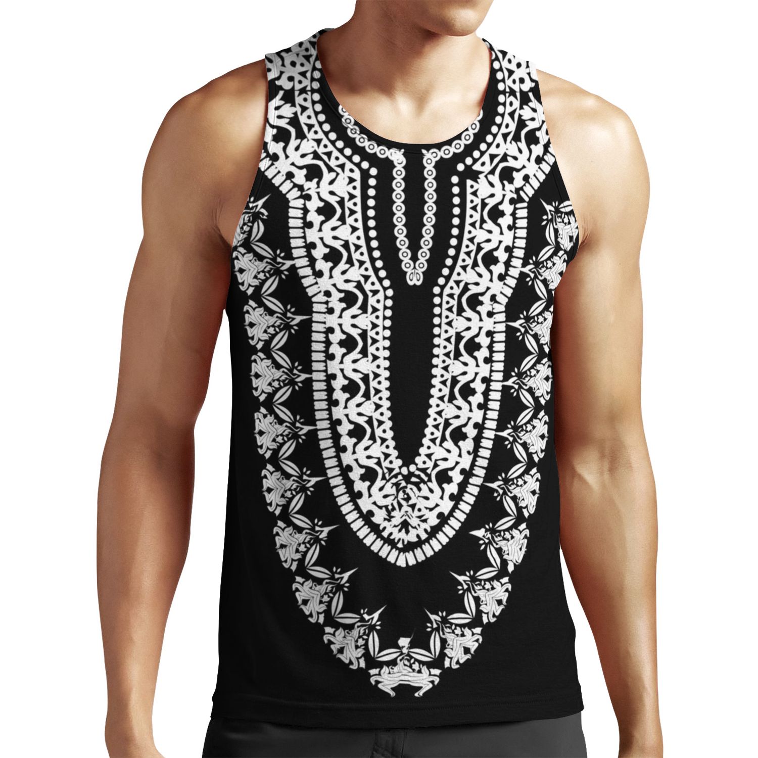 Black Dashiki Wakandan All-over-print Unisex Tank Top