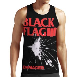 Black Flag Damaged All-over-print Unisex Tank Top
