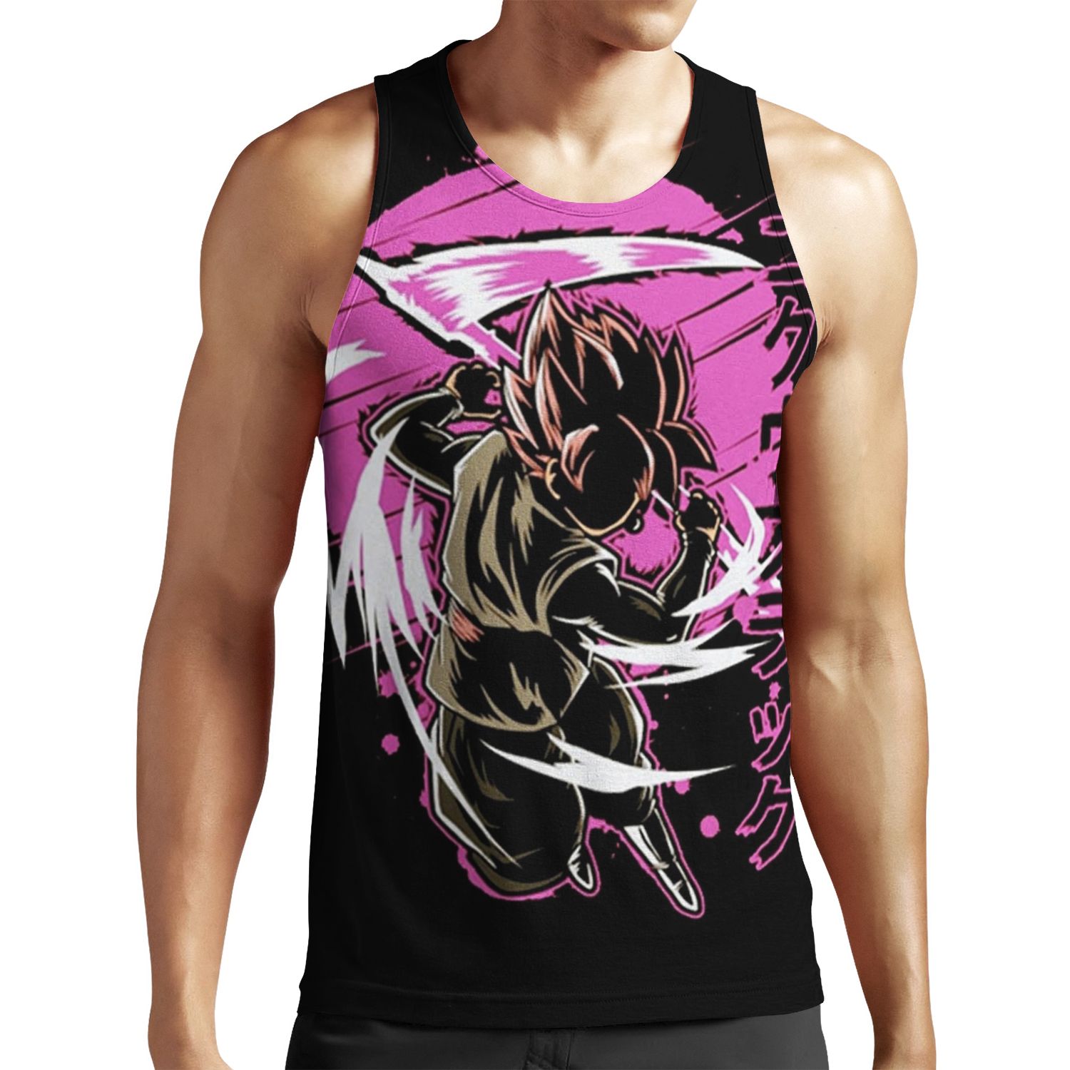 Black Goku All-over-print Unisex Tank Top