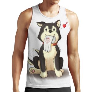 Black Hayate All-over-print Unisex Tank Top