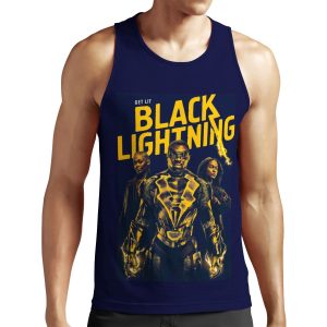 Black Lightning All-over-print Unisex Tank Top