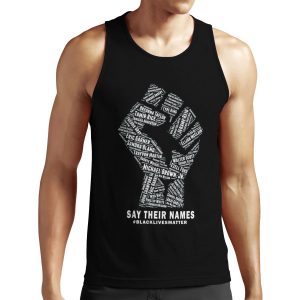 Black Lives Matter Say Their Names All-over-print Unisex Tank Top