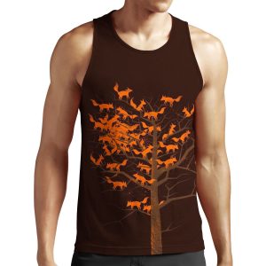 Blazing Fox Tree All-over-print Unisex Tank Top