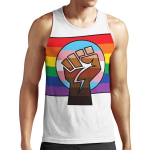 Blm X Trans X Pride Flag All-over-print Unisex Tank Top