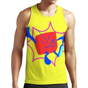Blocky Bfb Eyestrainy Colours All-over-print Unisex Tank Top