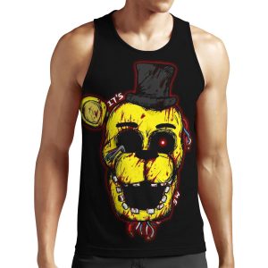 Bloody Golden Freddy Fnaf All-over-print Unisex Tank Top