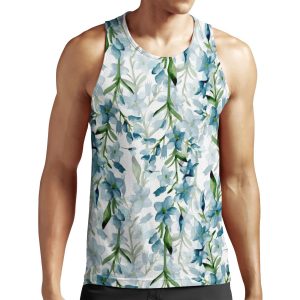 Blue Branches All-over-print Unisex Tank Top