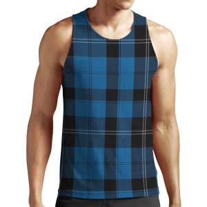 Blue Clan Ramsay Hunting Tartan Plaid Pattern All-over-print Unisex Tank Top