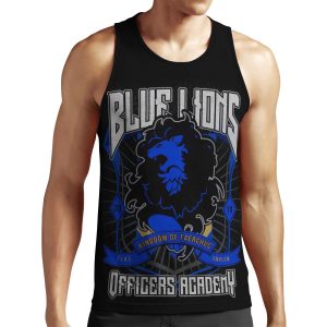 Blue Lions Crest All-over-print Unisex Tank Top