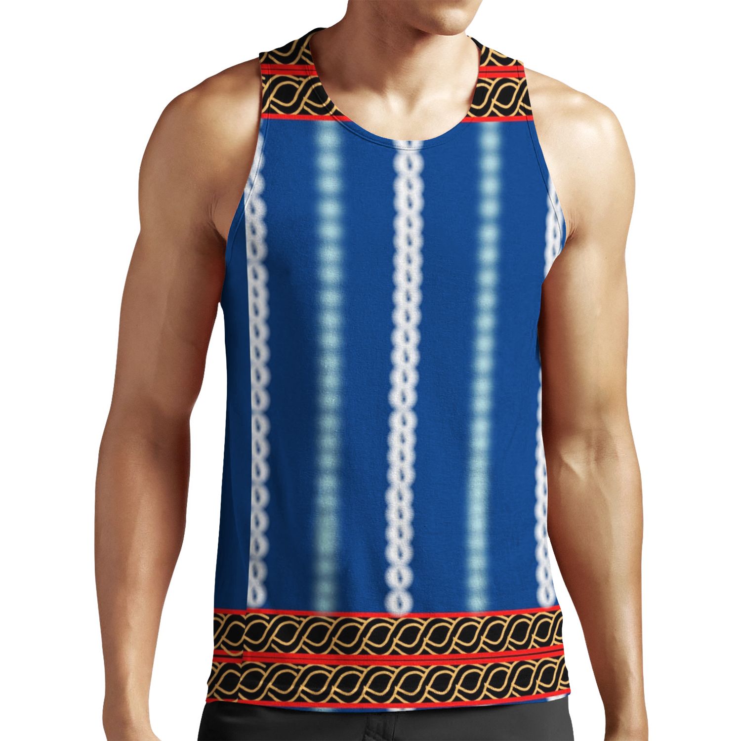 Blue Toghu Kom Cameroon All-over-print Unisex Tank Top