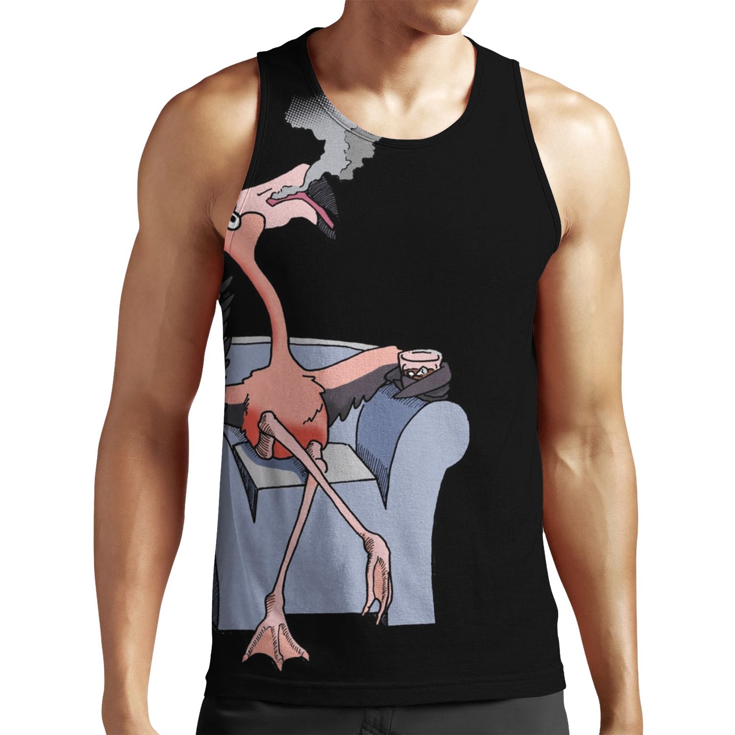 Boston Legal Flamingos Alan Shore All-over-print Unisex Tank Top
