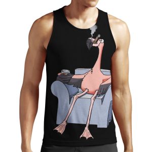 Boston Legal Flamingos Denny Crane All-over-print Unisex Tank Top