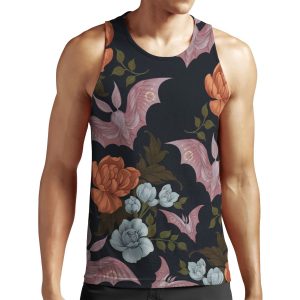 Botanical Moths And Night Flowers All-over-print Unisex Tank Top