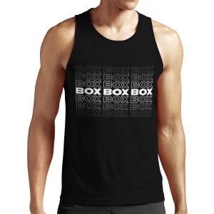 Box Box Box F1 Faded Text Design All-over-print Unisex Tank Top